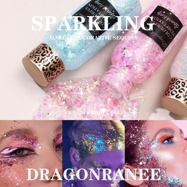 Глітер-гель Dragon Rannee для обличчя, волосся і тіла Pink N-02 фото