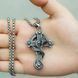 Кулон в виде креста со змеёй Dragon Cross + цепочка из нержавеющей стали 5807 фото 3