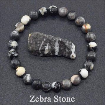 Браслет из натуральной яшмы Zebra stone ZE1301 фото