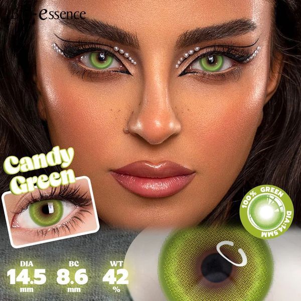 Цветные линзы зелёные Candy Green + контейнер для хранения в подарок BC01-2 фото