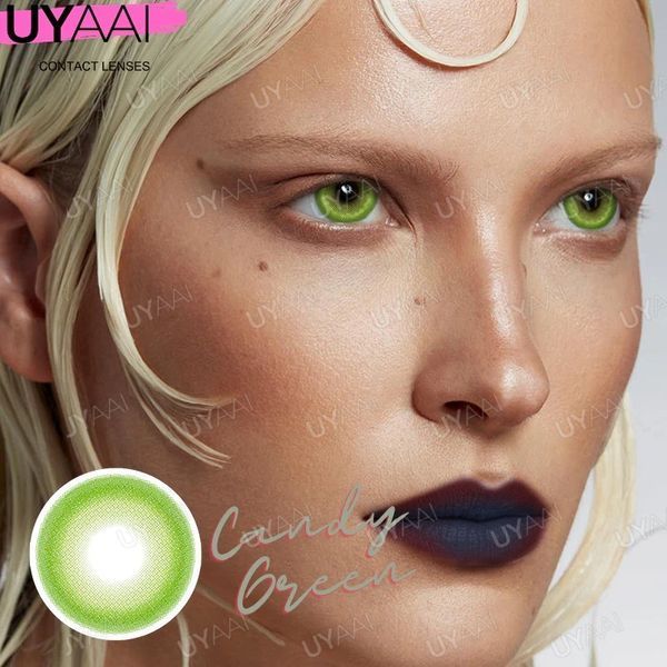 Цветные линзы зелёные Candy Green + контейнер для хранения в подарок BC01-2 фото