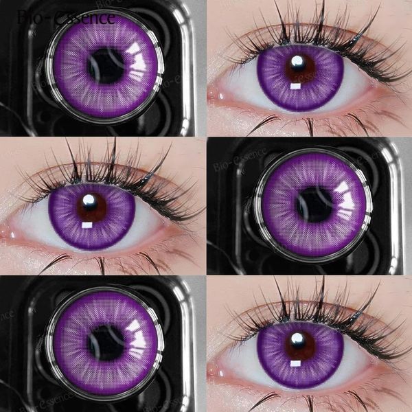 Цветные линзы фиолетовые E-Blink Violet + контейнер для хранения в подарок BC07-4 фото