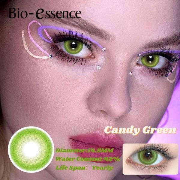 Цветные линзы зелёные Candy Green + контейнер для хранения в подарок BC01-2 фото
