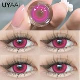 Цветные линзы розовые Candy Pink + контейнер для хранения в подарок BC01-1 фото