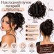 Накладной пучок для прически Шиньон на крабе коричневый BL020-2/30 фото 8
