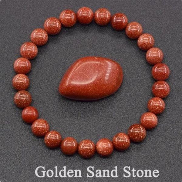 Браслет из натурального камня Golden Sand stone Золотистый песчаник GP567402 фото
