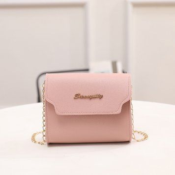 Маленькая женская сумка для телефона розовая Pink 1199 фото