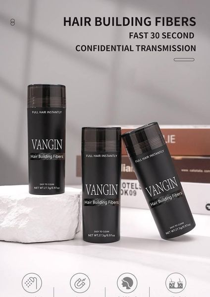 Пудра оттеночная для объема волос VANGIN чёрная 5665 фото