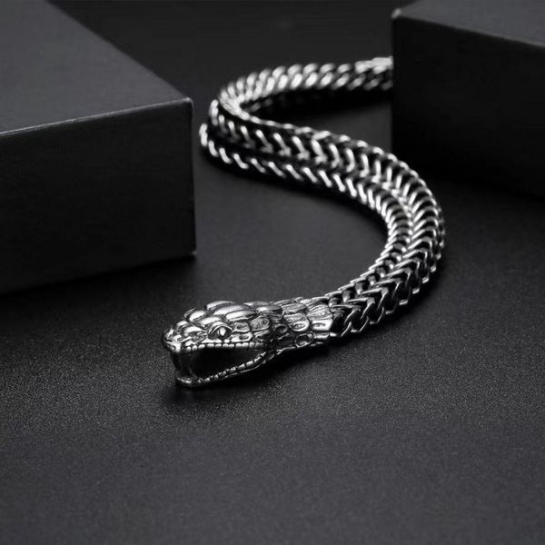 Браслет із неіржавкої сталі Snake 67850 фото