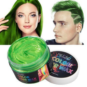 Временная краска-воск для волос зелёная Melao Цветной воск для волос Green 120 ml 3355 фото