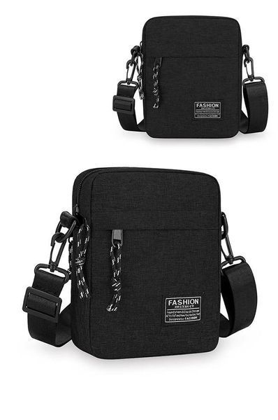 Сумка через плече Instinct Fashion Black з вологостійкої тканини 15486 фото