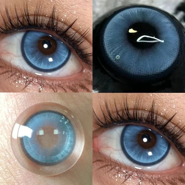 Цветные голубые линзы CrystalOrb Blue + контейнер для хранения в подарок BC28-3 фото