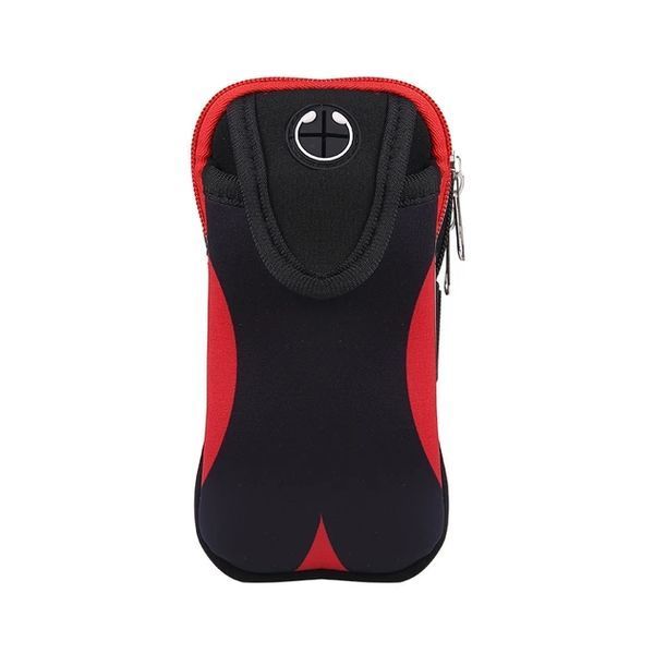 Универсальная сумка-чехол для смартфона на руку чёрная Red 1531 фото