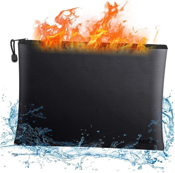 Огнеупорная и водонепроницаемая папка-сумка для документов Fireproof Document Bag 06934W фото