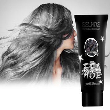 Термохромная временная краска для волос Eelchoe Chameleon Gray Black Краска меняющая цвет 56750 фото