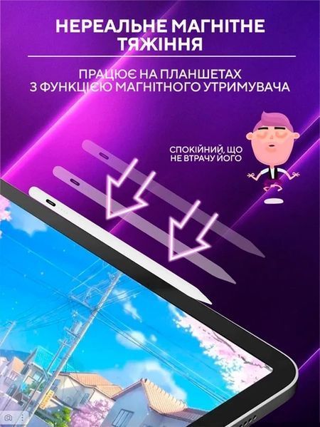 Универсальный активный стилус для сенсорных экранов совместим с Apple iPhone, iPad, iOS, Android, W 07686A фото