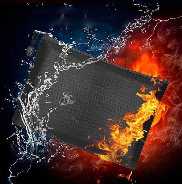 Огнеупорная и водонепроницаемая папка-сумка для документов Fireproof Document Bag 06934W фото