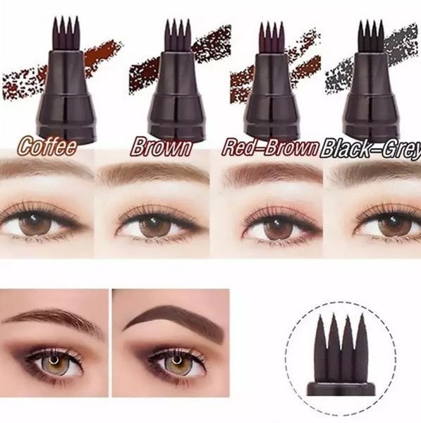 Водостійкий олівець для брів з ефектом мікроблейдингу Tint My 4 &mdash; Tip Brow Темно-коричневий 02 227501 фото