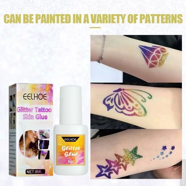 Клей для створення тимчасових блискучих татуювань Glitter Tattoo 03759G фото
