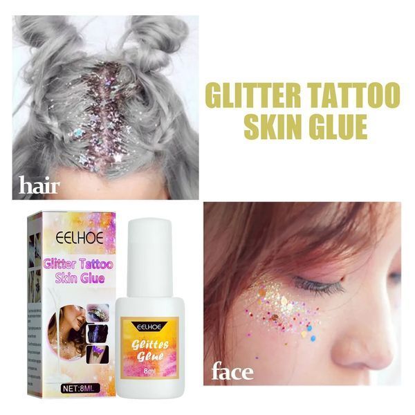 Клей для створення тимчасових блискучих татуювань Glitter Tattoo 03759G фото