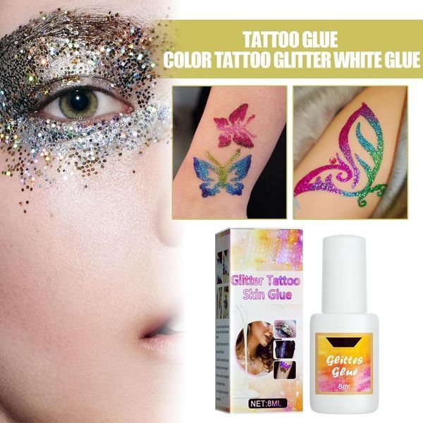 Клей для створення тимчасових блискучих татуювань Glitter Tattoo 03759G фото