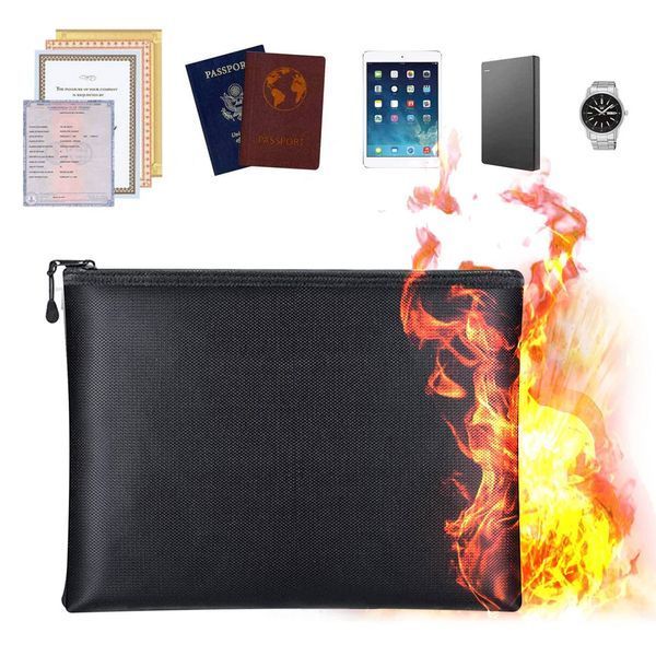 Огнеупорная и водонепроницаемая папка-сумка для документов Fireproof Document Bag 06934W фото