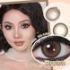 Цветные линзы для глаз коричневые Mood Brown + контейнер для хранения в подарок MA18B фото 3