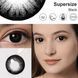 Цветные линзы чёрные Supersize Black + контейнер для хранения в подарок MA452 фото 2