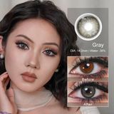 Кольорові лінзи сірі Chadow Gray + контейнер для зберігання в подарунок MA145IR фото