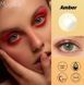 Цветные линзы зелёно-карие Amber+ контейнер для хранения в подарок MA021 фото 6