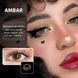 Цветные линзы зелёно-карие Amber+ контейнер для хранения в подарок MA021 фото 4