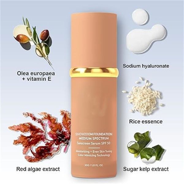 Тональная сыворотка SPF 50 Medium Spectrum Sunscreen Serum увлажняющий тональный крем с защитой от солнца 0045S фото