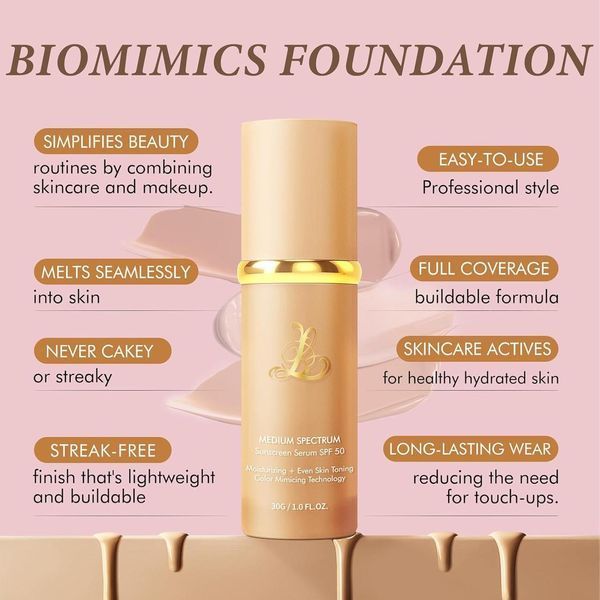 Тональная сыворотка SPF 50 Medium Spectrum Sunscreen Serum увлажняющий тональный крем с защитой от солнца 0045S фото