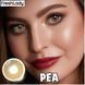Кольорові лінзи коричневі Pea + контейнер для зберігання в подарунок BFA14-1 фото 2