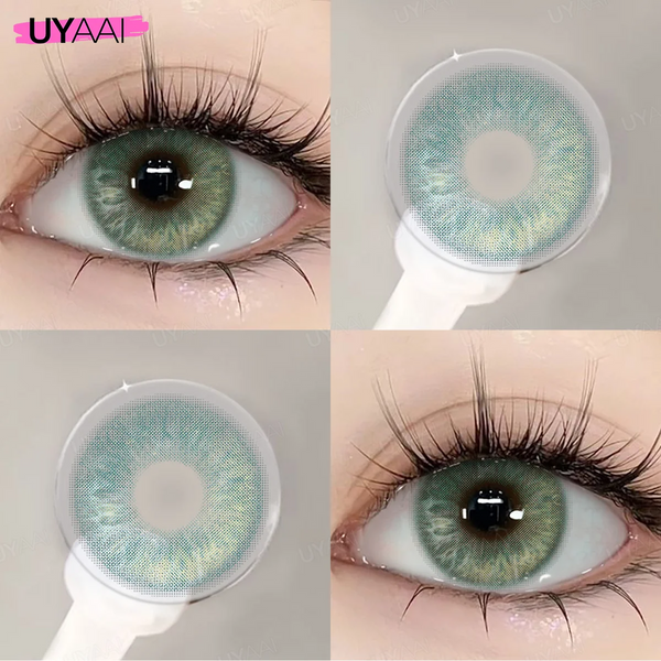 Цветные линзы зеленые Persian Cat Green + контейнер для хранения в подарок BC107-2 фото