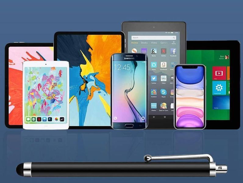 Стилус для смартфонов, планшетов чёрный комплект 10 шт 552611 фото