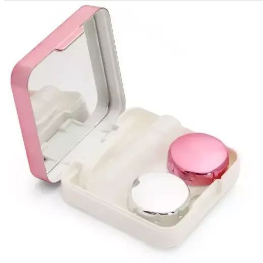 Набір для зберігання контактних лінз Pink 10563 фото