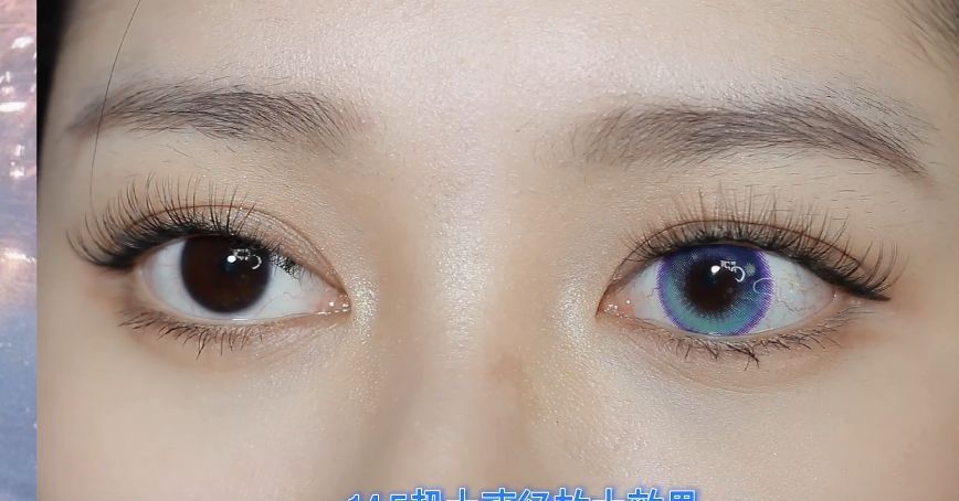 Цветные линзы для глаз голубые Blue (пара) + контейнер для хранения в подарок BCC2FR фото