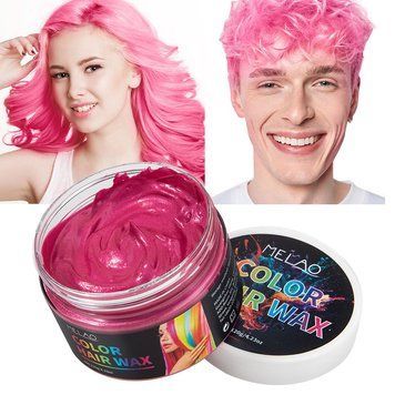 Временная краска-воск для волос розовая Melao Цветной воск для волос Rose Red 120 ml 3357 фото