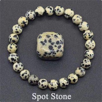 Браслет из натурального далматинского камня Spot stone DA47864 фото