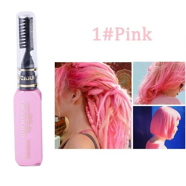 Тимчасова змивальна фарба для волосся рожева Pink 01 5679 фото