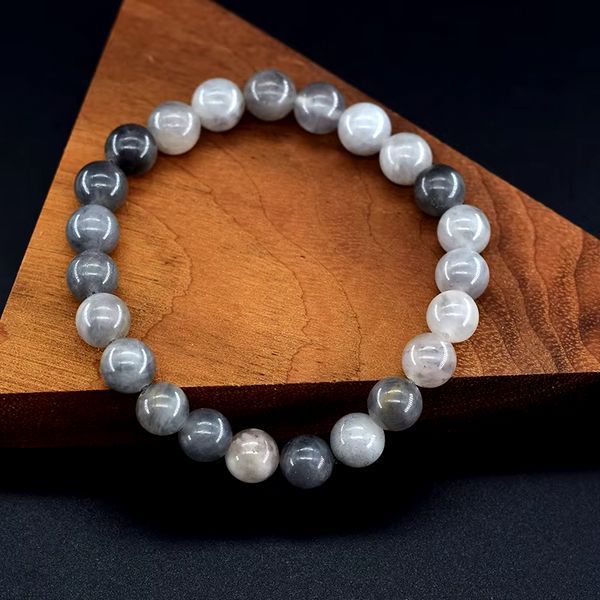 Браслет із натурального сірого агату&nbsp;Claud Water Agate 45763 фото