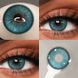 Кольорові блакитні лінзи Misty Rose Blue + контейнер для зберігання в подарунок BC46-3 фото 5