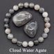 Браслет із натурального сірого агату&nbsp;Claud Water Agate 45763 фото 2
