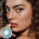 Кольорові блакитні лінзи Misty Rose Blue + контейнер для зберігання в подарунок BC46-3 фото 1