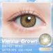 Цветные линзы для глаз Vienna Brown коричневые + контейнер для хранения в подарок 00199VI фото 5