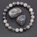 Браслет із натурального сірого агату&nbsp;Claud Water Agate 45763 фото 1