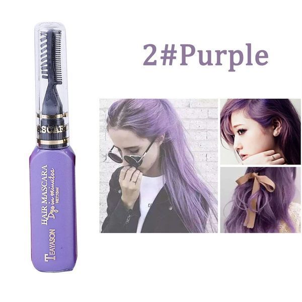 Временная смывающаяся краска для волос фиолетовая Purple 02 5660 фото