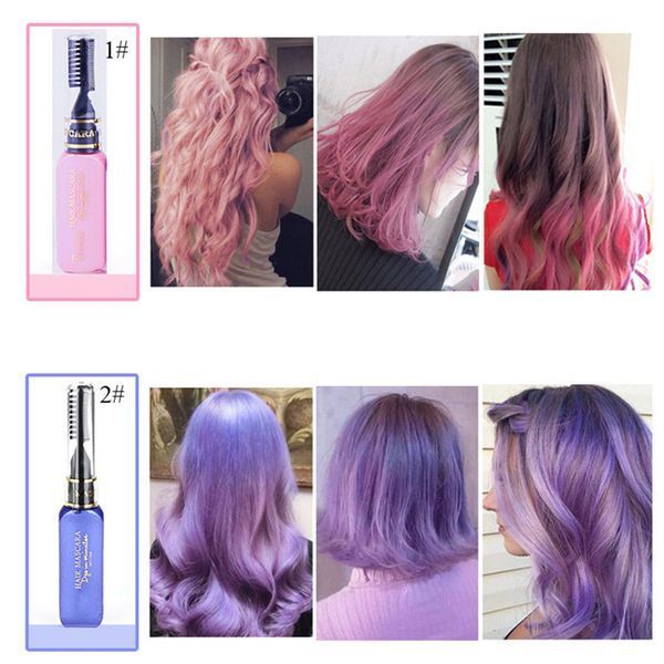 Временная смывающаяся краска для волос фиолетовая Purple 02 5660 фото