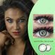 Цветные линзы для глаз зеленые Black Swan Green + контейнер для хранения в подарок 2934120978 фото 2